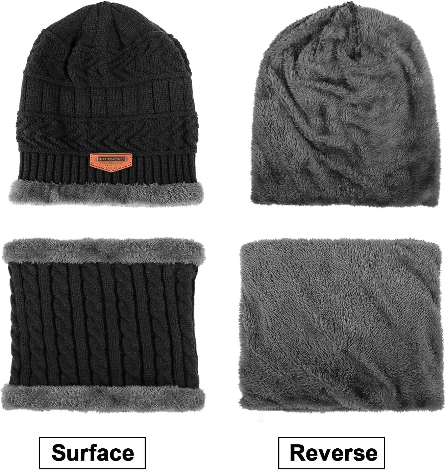 HeatCheat™ Unisex Beanie, Scarf, and Gloves Set